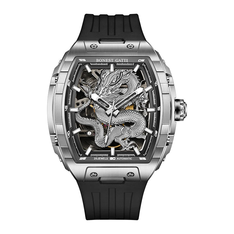 Bonest Gatti BG5605 mechanical tonneau skeleton watch, variant A1 #1
