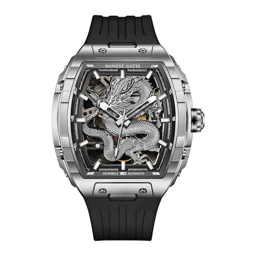 Bonest Gatti BG5605 mechanical tonneau skeleton watch, variant A1 #1