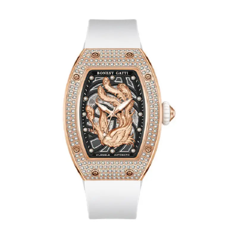 Bonest Gatti BG5605 mechanical tonneau skeleton watch, variant A1 #2