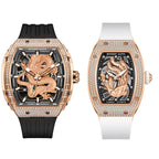 Bonest Gatti BG5605 mechanical tonneau skeleton watch with bg5605a2 bg9910a1 dial