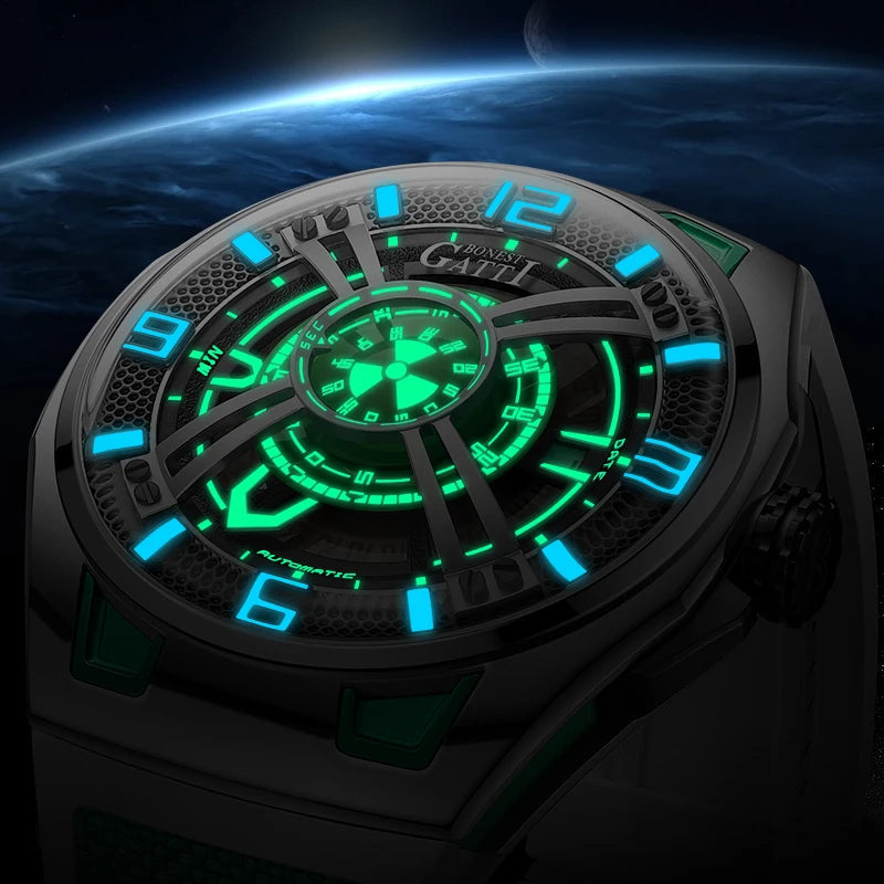 Bonest Gatti BG5803 automatic luminous watch, view 4 of 9