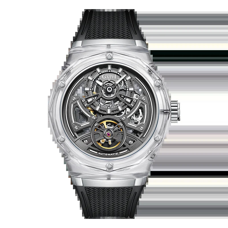 Bonest Gatti BG5807 automatic skeleton sapphire watch, variant A3