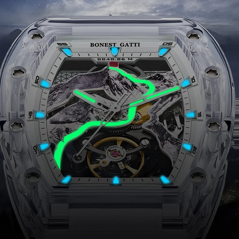 Bonest Gatti BG6001 automatic skeleton watch, view 7 of 7