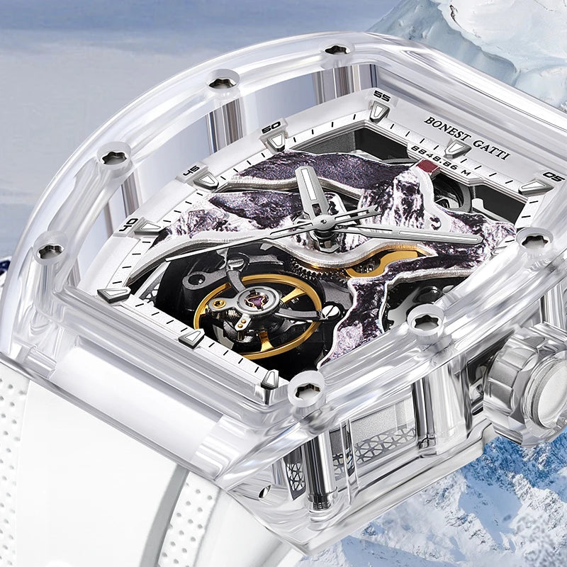 Bonest Gatti BG6001 automatic skeleton watch, view 4 of 7
