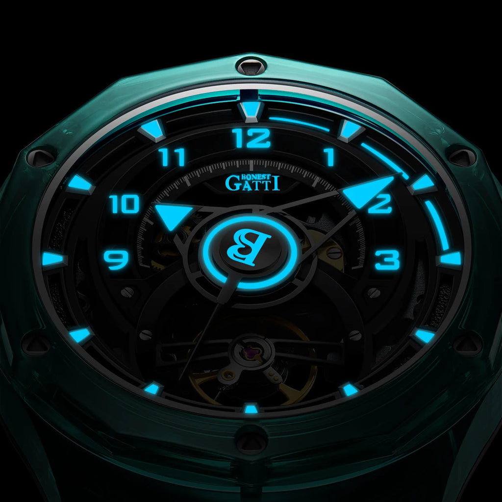 Bonest Gatti BG6003 automatic skeleton watch, view 6 of 8
