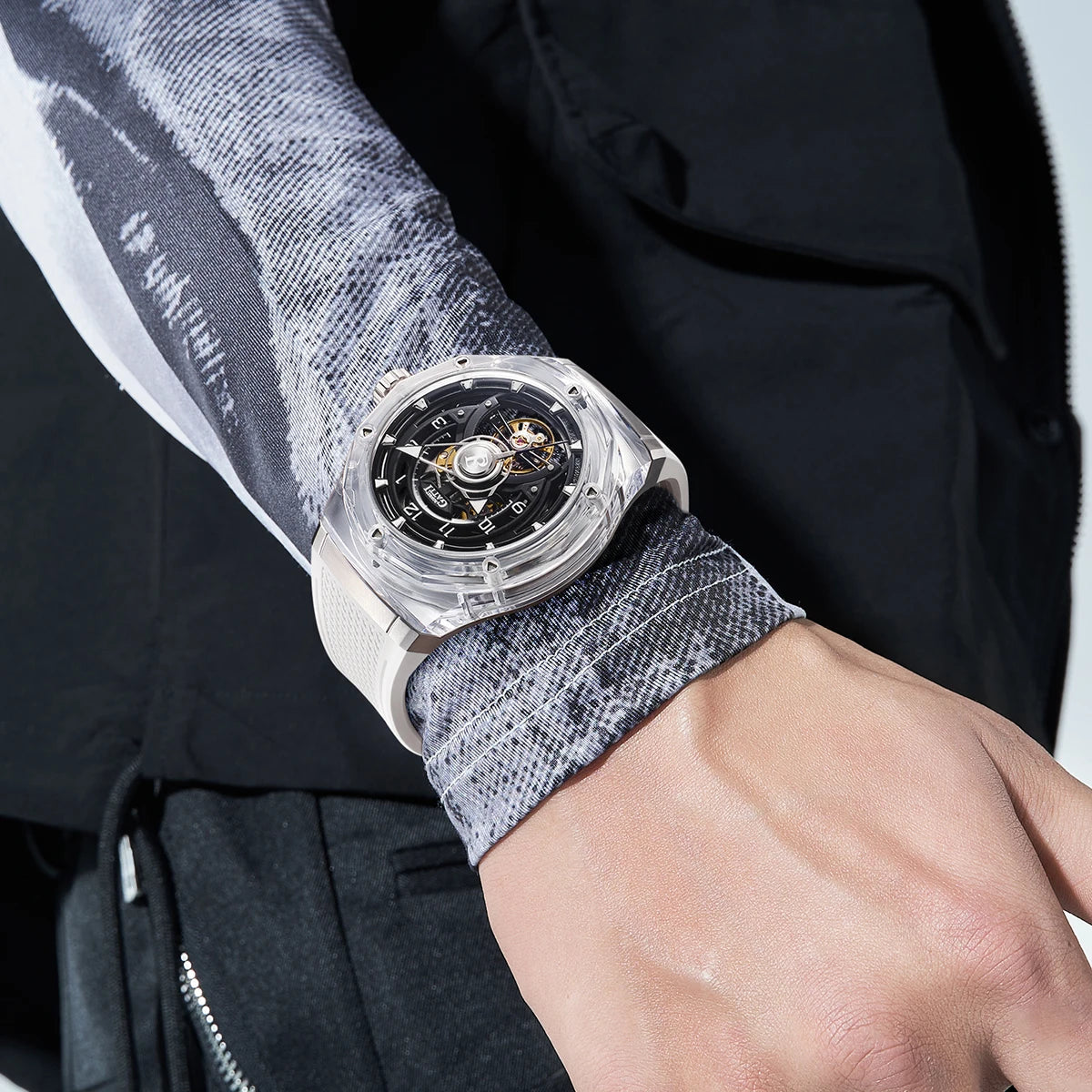 Bonest Gatti BG6003 automatic skeleton watch, view 4 of 8