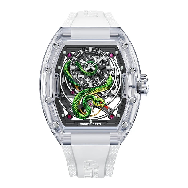 Bonest Gatti BG6004 automatic tonneau luminous watch, variant R1