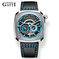 Bonest Gatti BG6601 automatic skeleton sapphire watch, variant B1