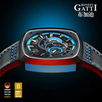 Bonest Gatti BG6601 automatic skeleton sapphire watch, view 5 of 15