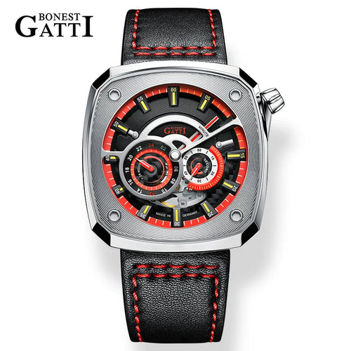 Bonest Gatti BG6601 automatic skeleton sapphire watch, variant B3
