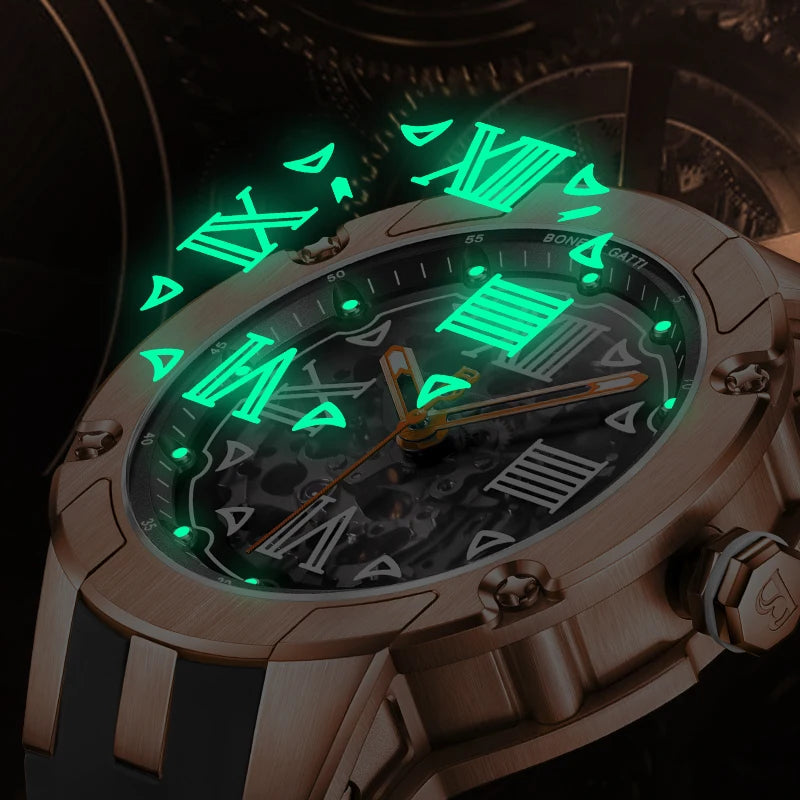 Bonest Gatti BG7701 automatic skeleton sapphire watch, view 5 of 11