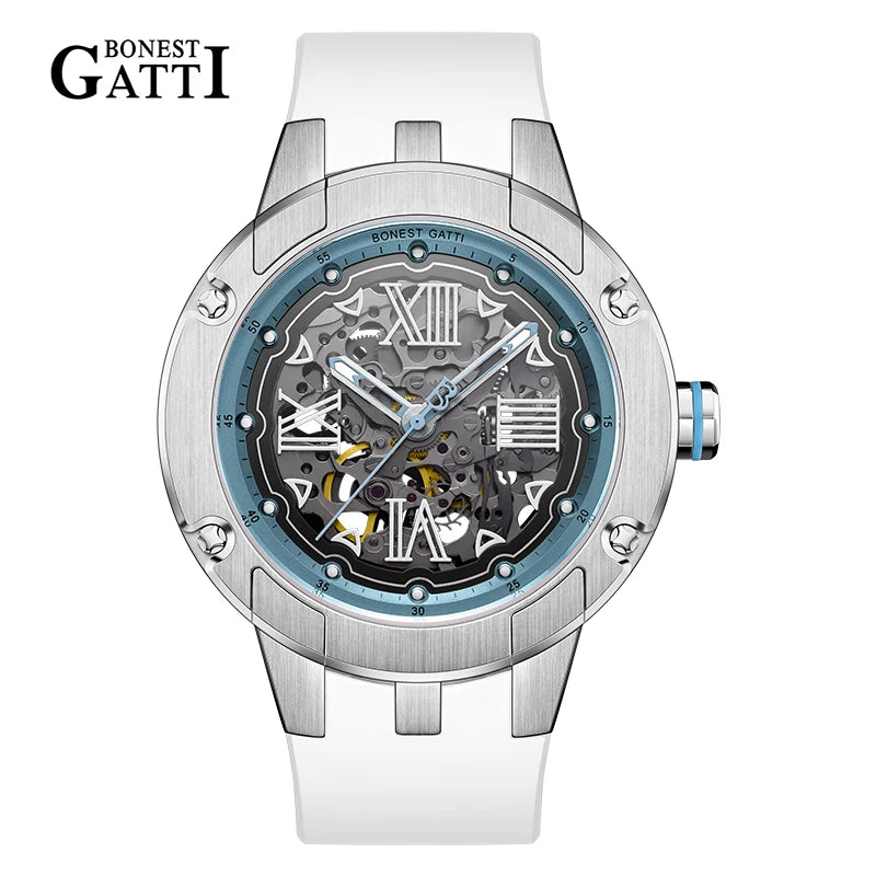 Bonest Gatti BG7701 automatic skeleton sapphire watch, variant A1