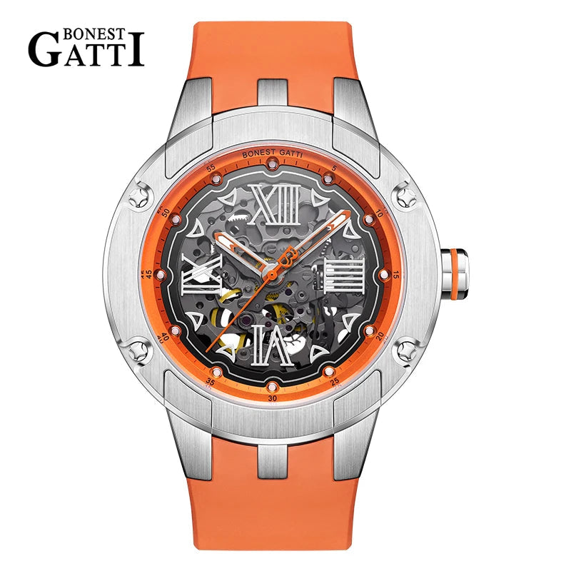 Bonest Gatti BG7701 automatic skeleton sapphire watch, variant A4