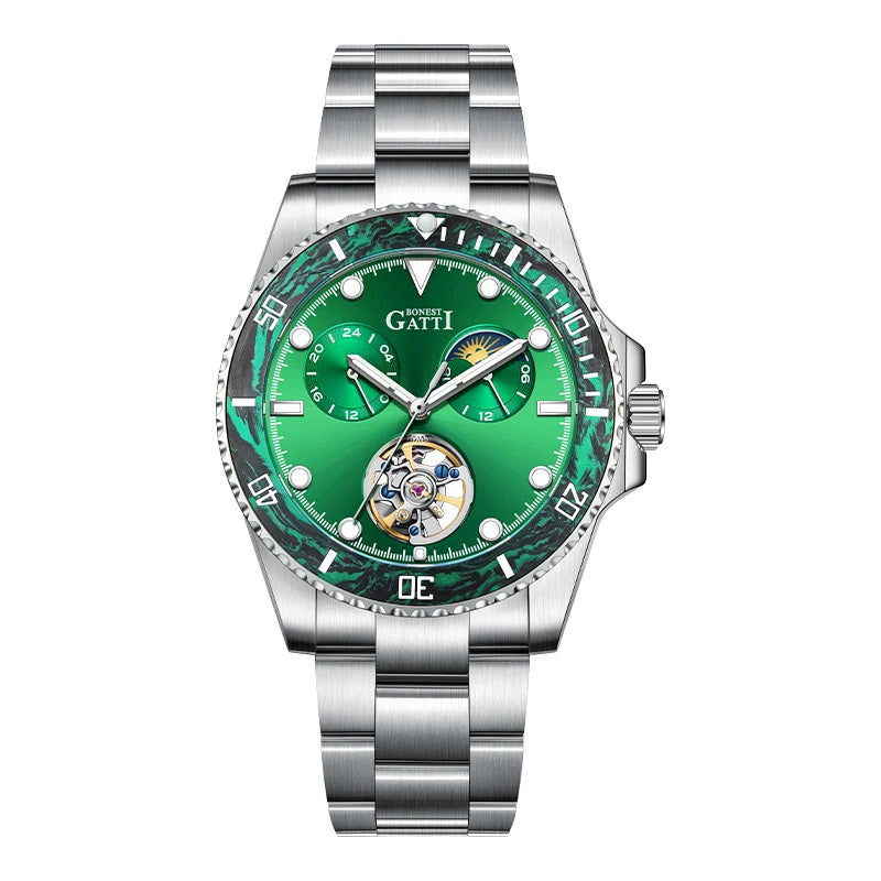 Bonest Gatti BG8003 automatic skeleton sapphire watch, variant S3