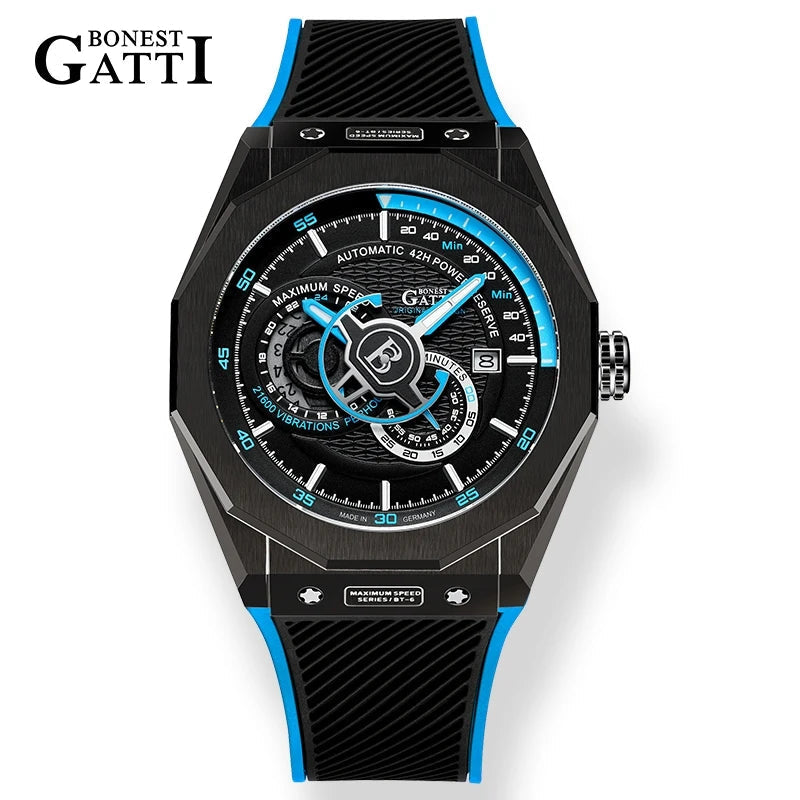 Bonest Gatti BG8601 automatic sapphire luminous watch, variant A6
