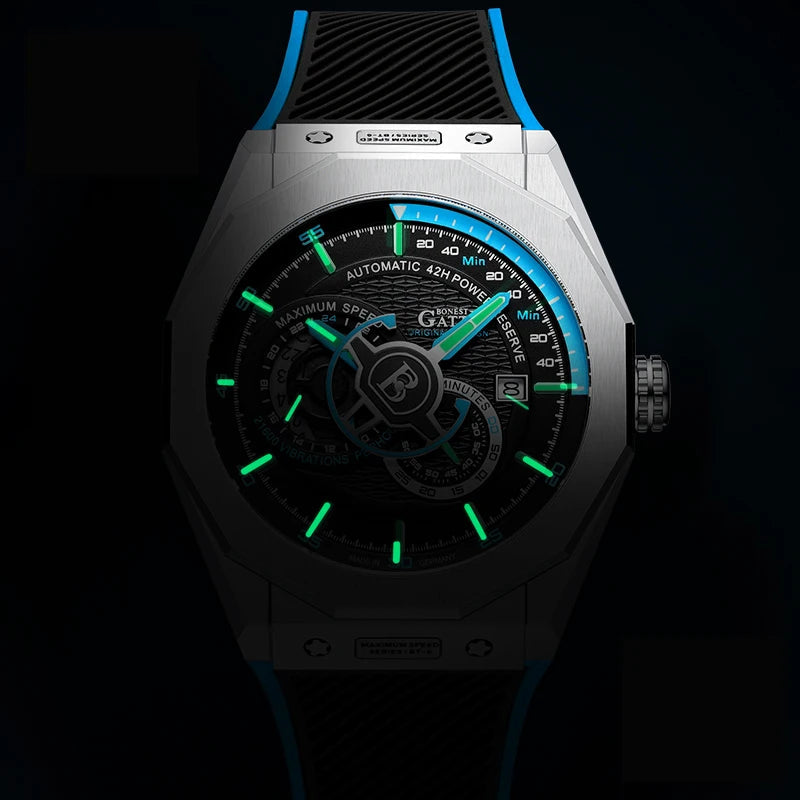 Bonest Gatti BG8601 automatic sapphire luminous watch, view 7 of 9