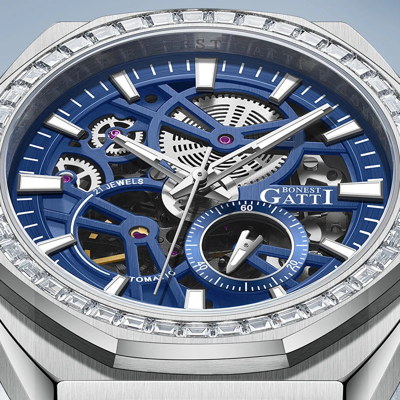 Bonest Gatti BG8801 automatic diamond luminous watch, view 4 of 9