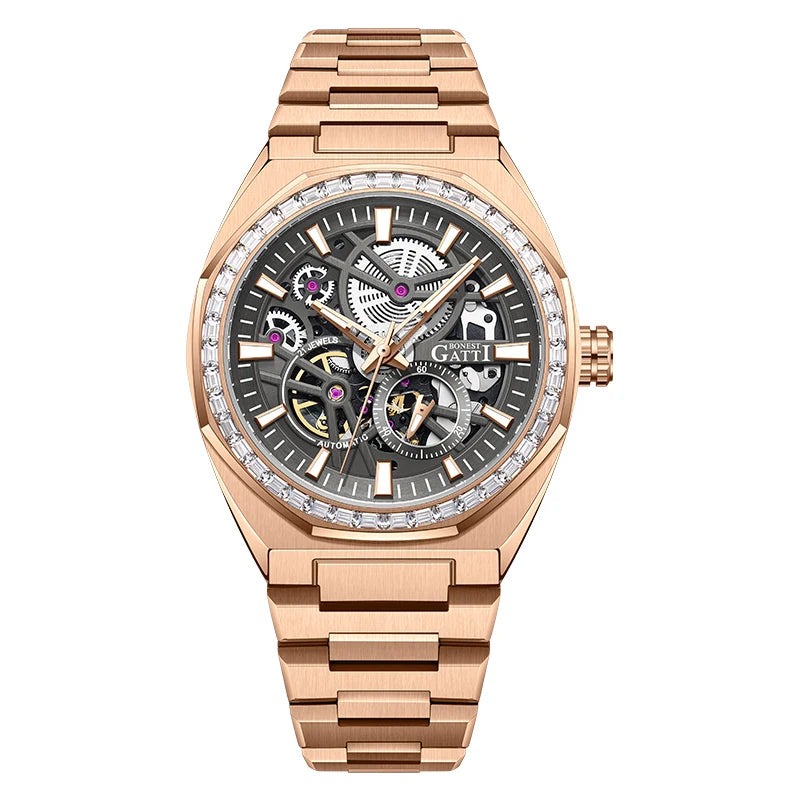 Bonest Gatti BG8801 automatic diamond luminous watch, variant S3
