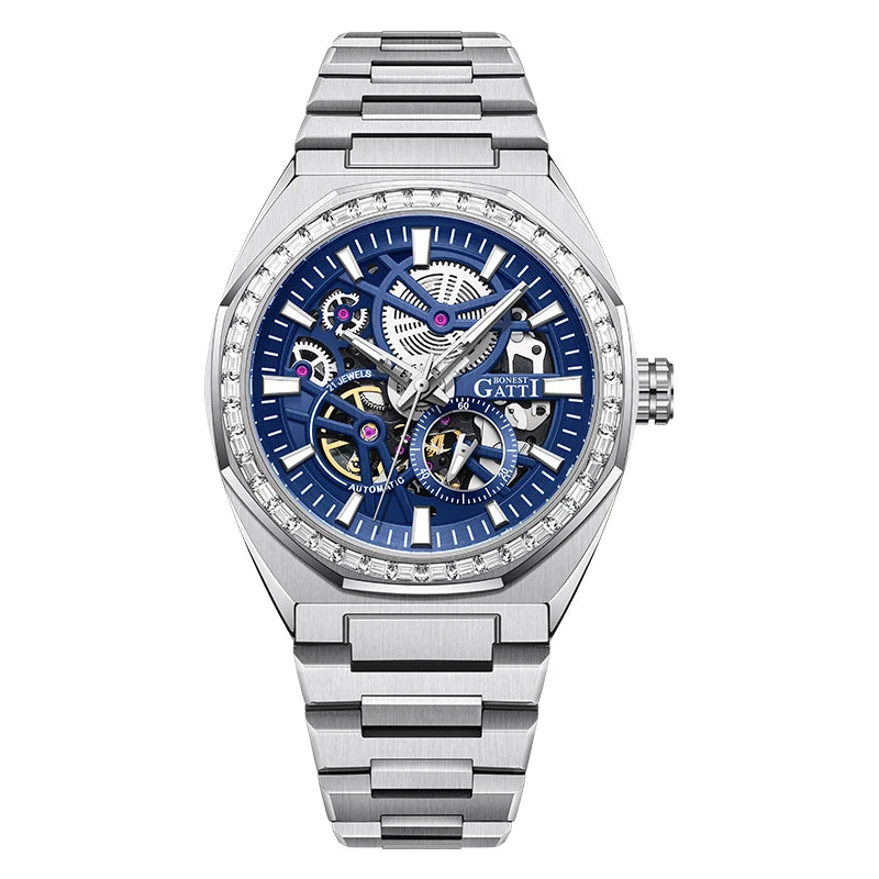 Bonest Gatti BG8801 automatic diamond luminous watch, variant S2