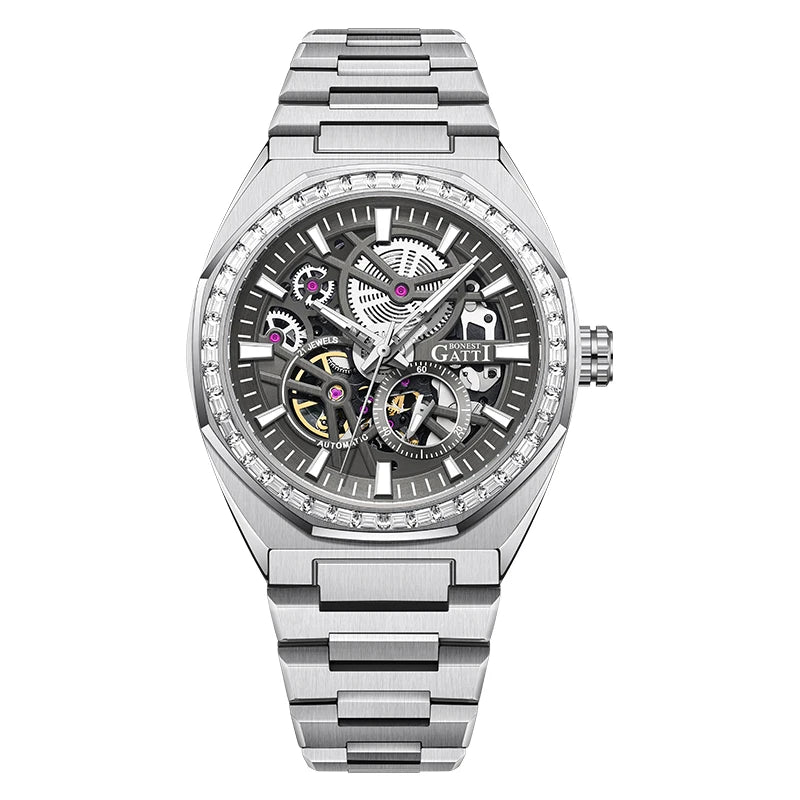Bonest Gatti BG8801 automatic diamond luminous watch, variant S1