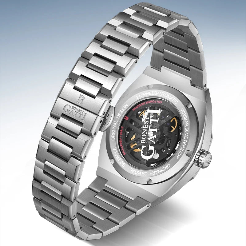 Bonest Gatti BG8801 automatic diamond luminous watch, view 3 of 9