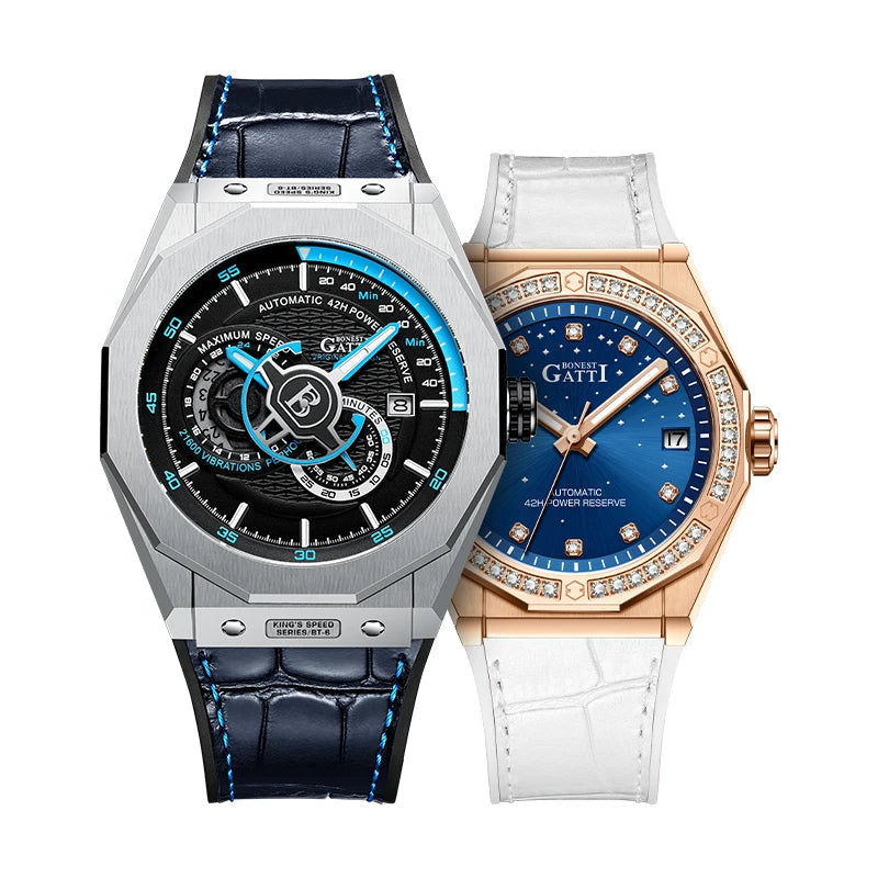 Bonest Gatti BG8902 automatic luminous watch with bi bg8902 li dial