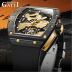 Bonest Gatti BG9003 automatic carbon fiber watch, view 2 of 8