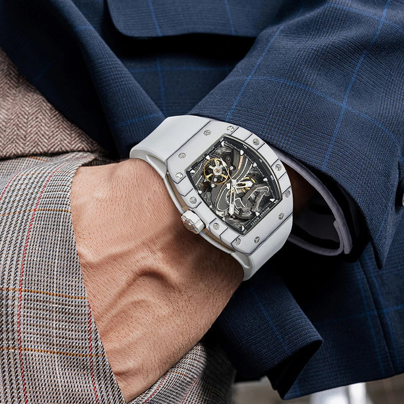 Bonest Gatti BG9003 automatic carbon fiber watch, view 3 of 8