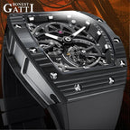 Bonest Gatti BG9004 automatic tonneau carbon watch, view 2 of 8