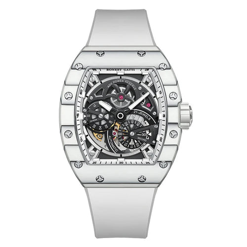 Bonest Gatti BG9004 automatic tonneau carbon watch, variant R1
