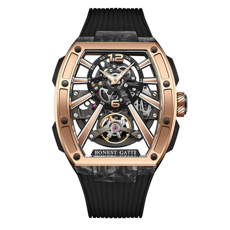 Bonest Gatti BG9005 automatic carbon fiber watch, variant R2