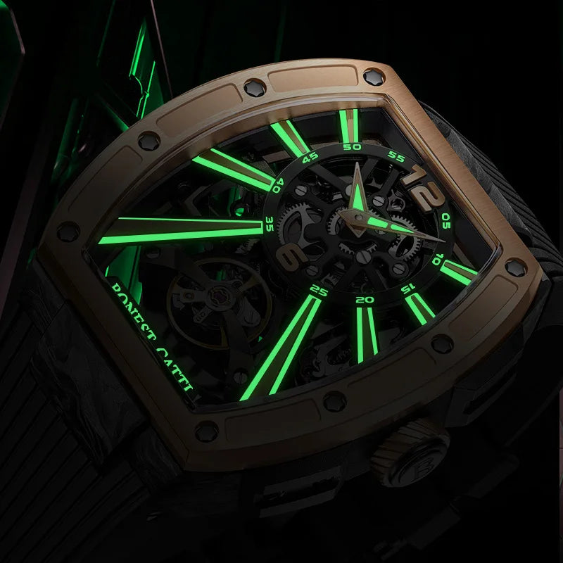 Bonest Gatti BG9005 automatic carbon fiber watch, view 5 of 9