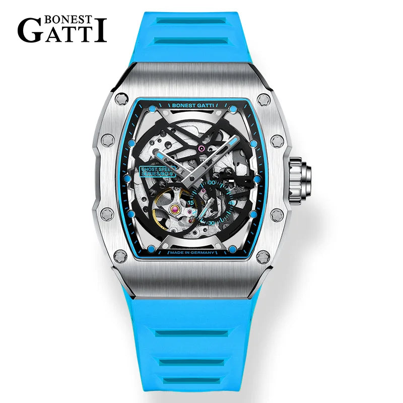 Bonest Gatti BG9901 automatic tonneau sapphire watch, variant A1