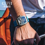 Bonest Gatti BG9901 automatic tonneau sapphire watch, view 7 of 12