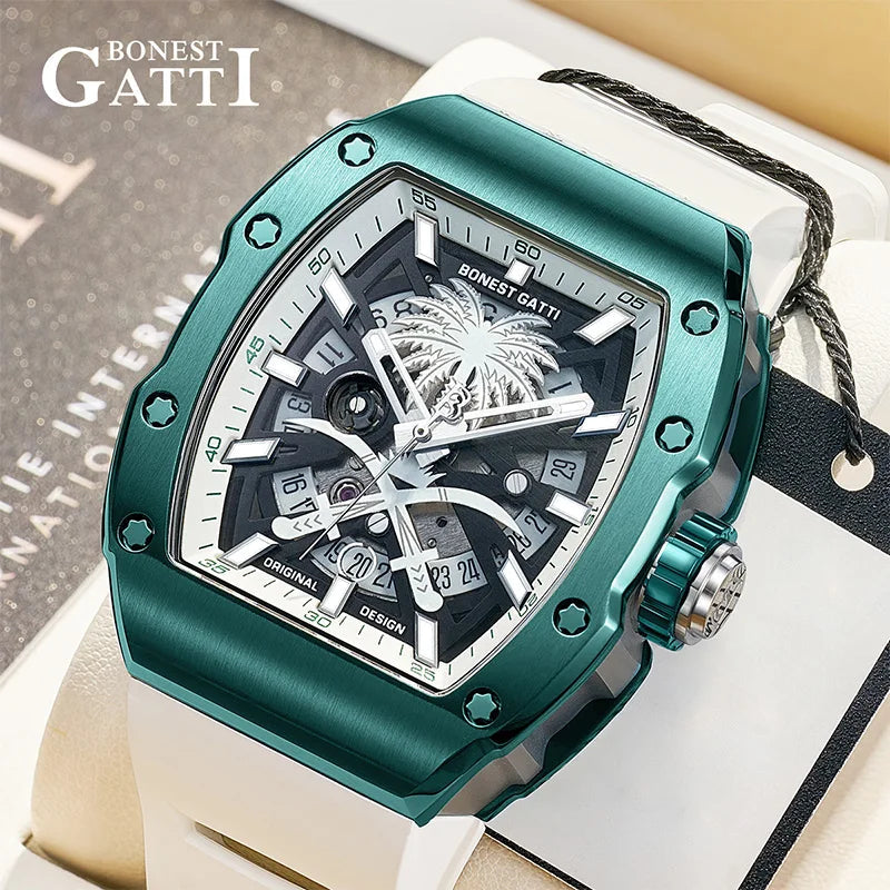 Bonest Gatti BG9904 automatic carbon fiber watch, view 2 of 9