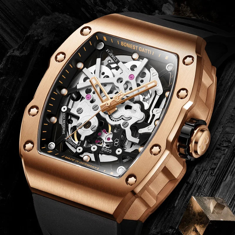 Bonest Gatti BG9905 automatic skeleton watch, view 2 of 11