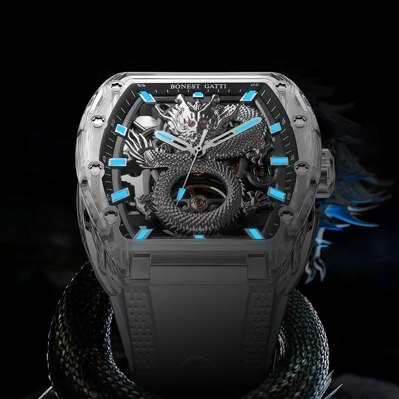 Bonest Gatti BG9980 automatic skeleton watch, view 4 of 10