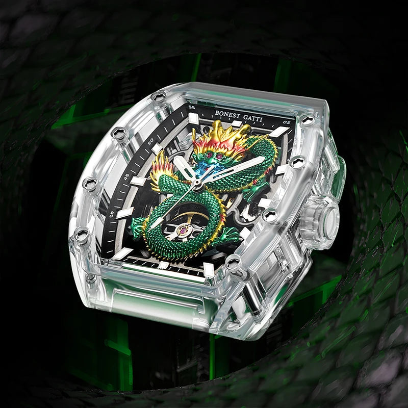 Bonest Gatti BG9980 automatic skeleton watch, view 5 of 10