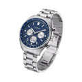 CADISEN C7063 Men's Chronograph Watch with blue dial, side view