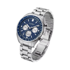 CADISEN C7063 Men's Chronograph Watch with blue dial, side view