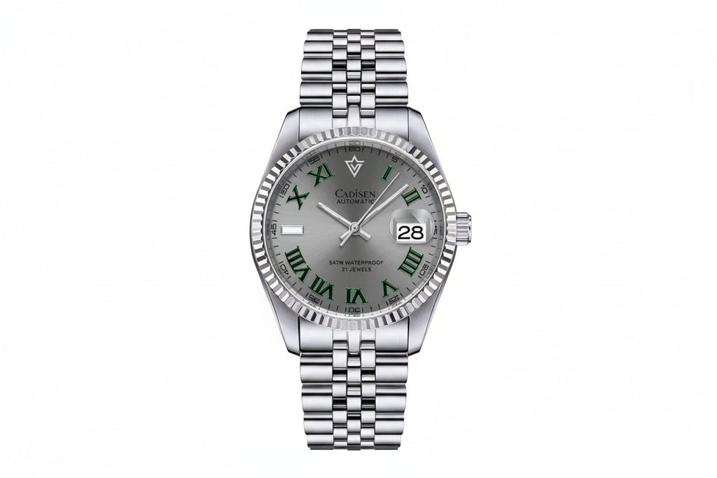 CADISEN C8211M 38MM Oyster Perpetual with silver dial