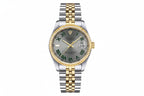 CADISEN C8211M 38MM Oyster Perpetual with gold dial, angled view