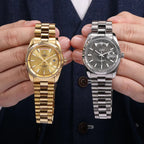 CADISEN C8214 DD40 Oyster Perpetual Menâ€™s Watch, shown on wrist