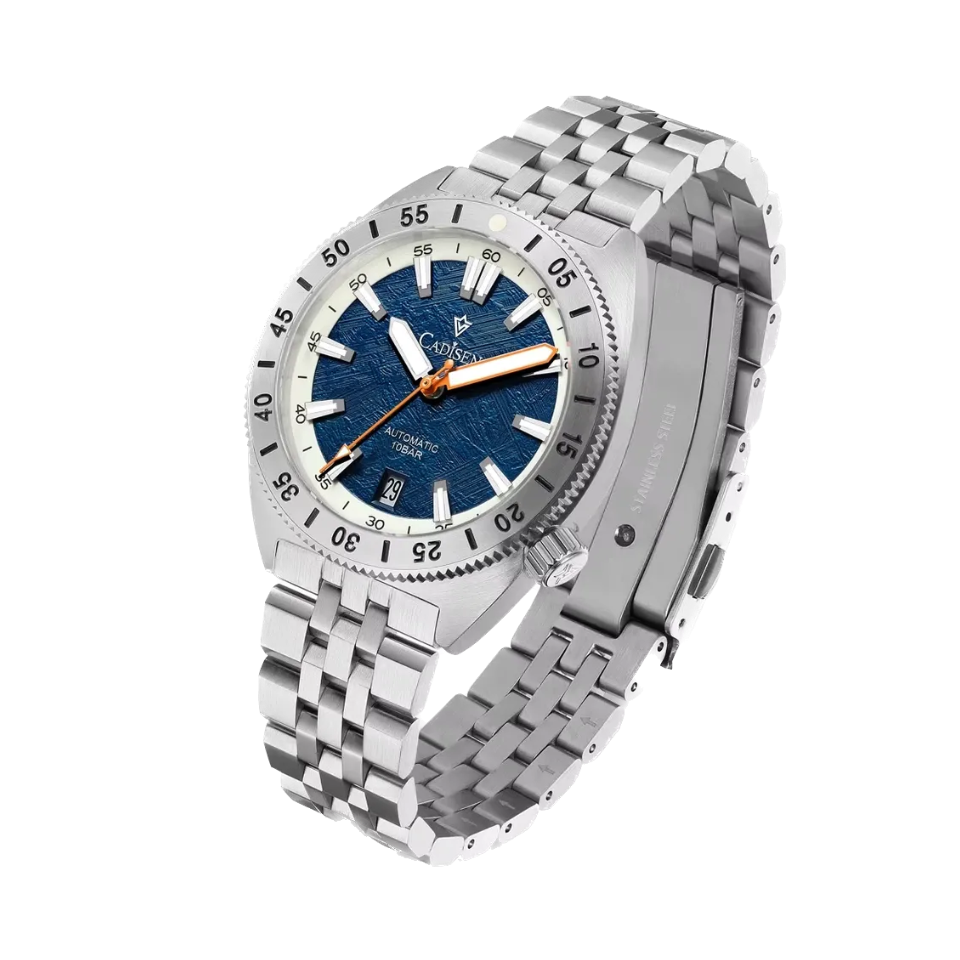 CADISEN C8231 Automatic Meteorite Dial with blue dial