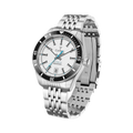 CADISEN C8237M Automatic NH35A with white dial, angled view