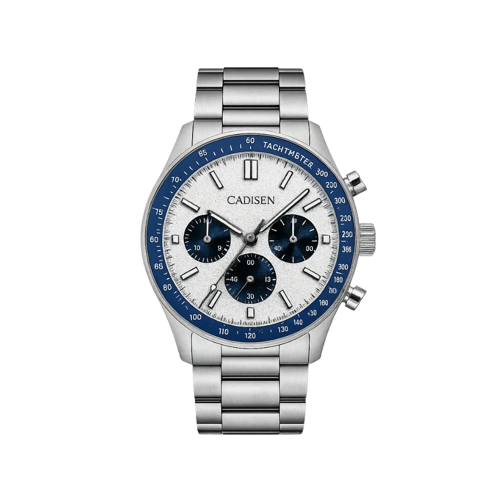 CADISEN C7063 Men Watches Quartz Japan VD53 Chronograph Sapphire Crystal-PrimeTimepiece