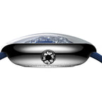 CIGA Design Blue Planet Atlantic Automatic Watch – side profile with domed sapphire crystal