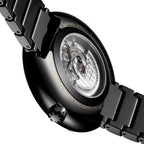 CIGA Design Blue Planet Gilded Age Black Ceramic Automatic Watch – caseback and ceramic bracelet