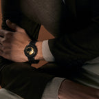 CIGA Design Blue Planet Gilded Age Black Ceramic Automatic Watch – worn on the wrist