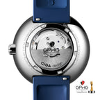 CIGA Design Blue Planet GPHG-Winning Automatic Watch – caseback with GPHG-engraved automatic rotor